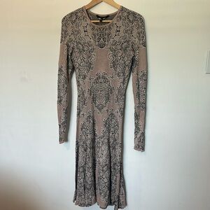 Bcbg Maxazria Julisa Geometric Jacquard Silk Dress